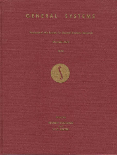 General Systems: Yearbook of the Society for General Systems Research