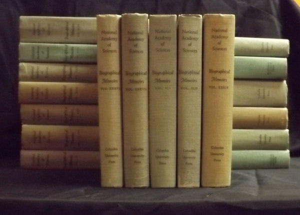 Biographical Memoirs: National Academy of Sciences of the United States of America 18 volumes