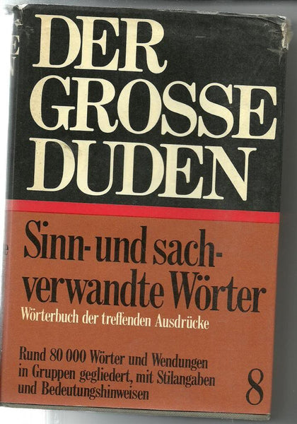 Duden, sinn- und sachverwandte WÃ¶rter und Wendungen